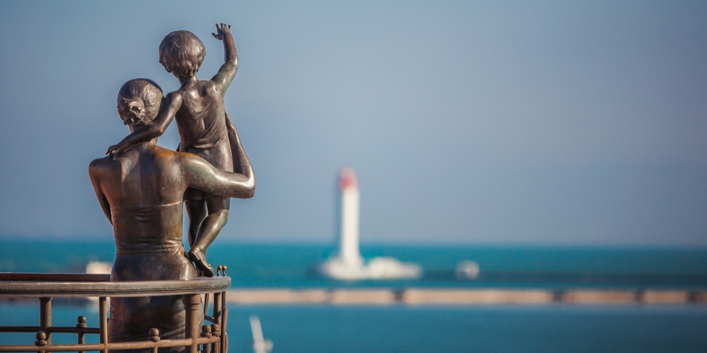 Monument in Odesa, Ukraine
